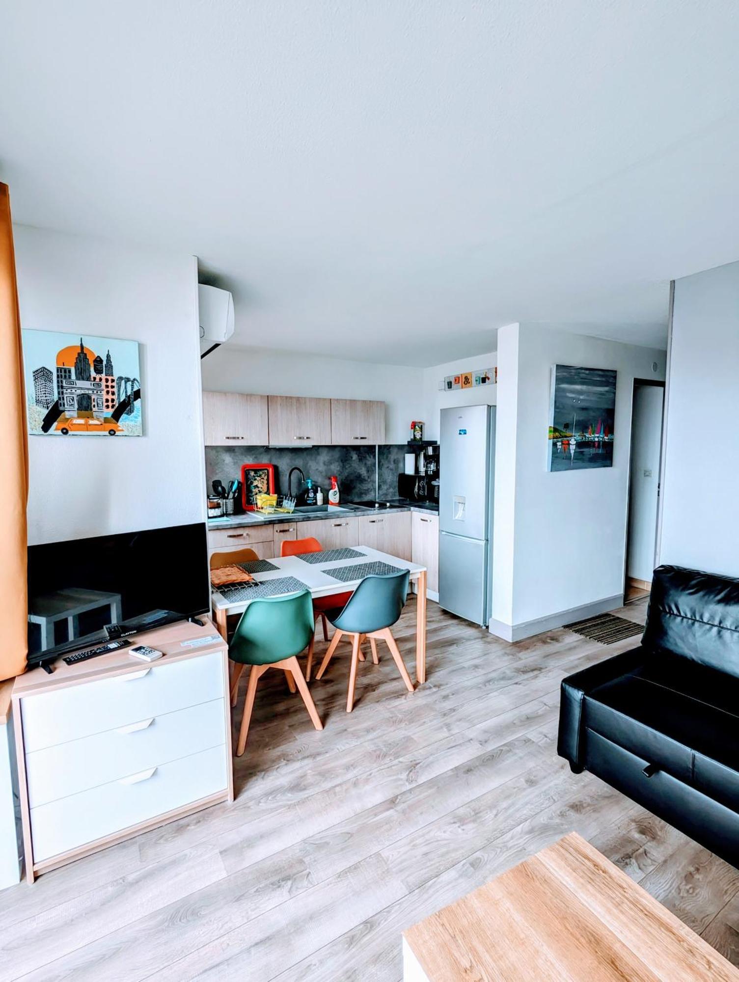 T2 Climatise Vue Sur Mer, Wifi, Piscine Et Parking Sète Exterior foto